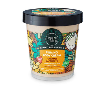 Organic Shop Body Desserts Firming Body Cream Caramel Cappuccino Συσφικτική Κρέμα Σώματος